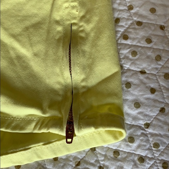 Made In The USA Yellow High Waisted Shorts 30/31 - Picture 2 of 6